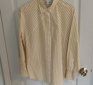 Yellow Striped Women's Shirt
